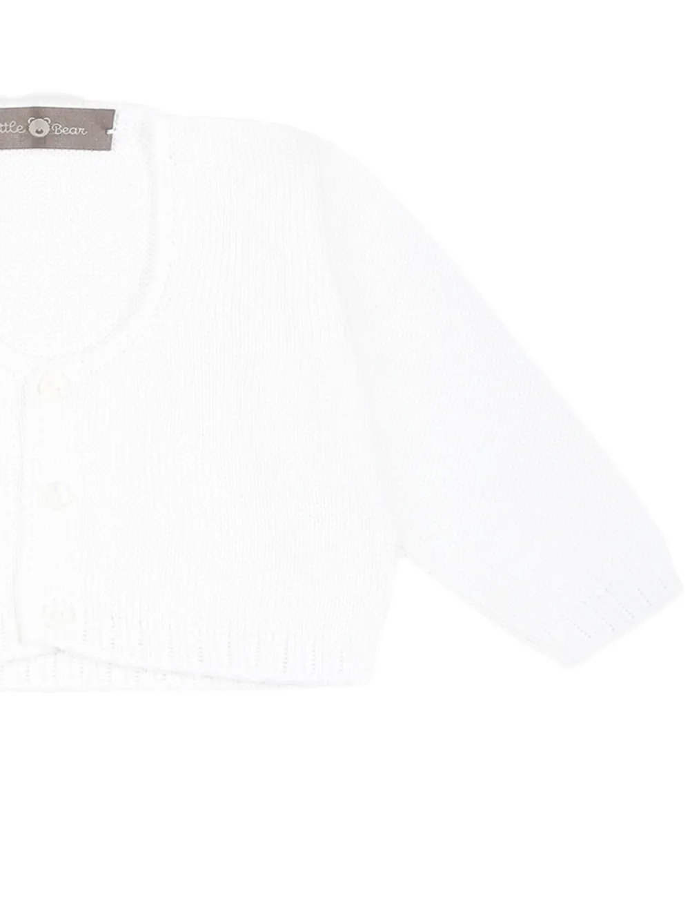 Little Bear Katoenen vest Wit