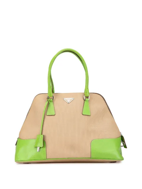 Prada Pre-Owned bolsa satchel Canvas Canapa 2000-2013