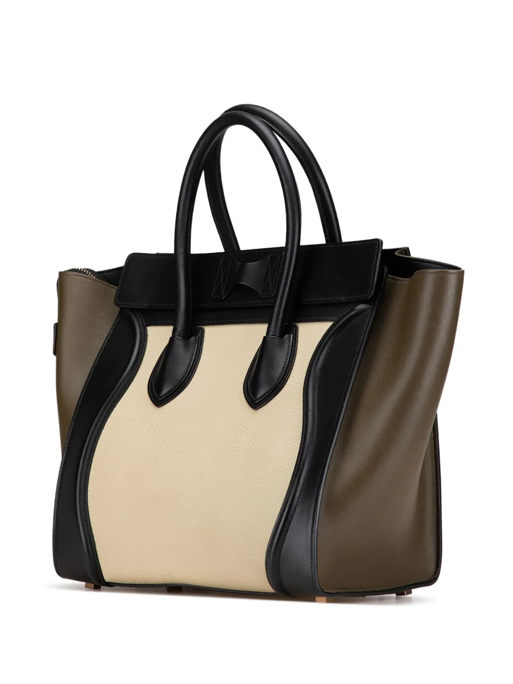 Céline Pre-Owned 2014 Mini Tricolor Luggage tote bag - Bruin