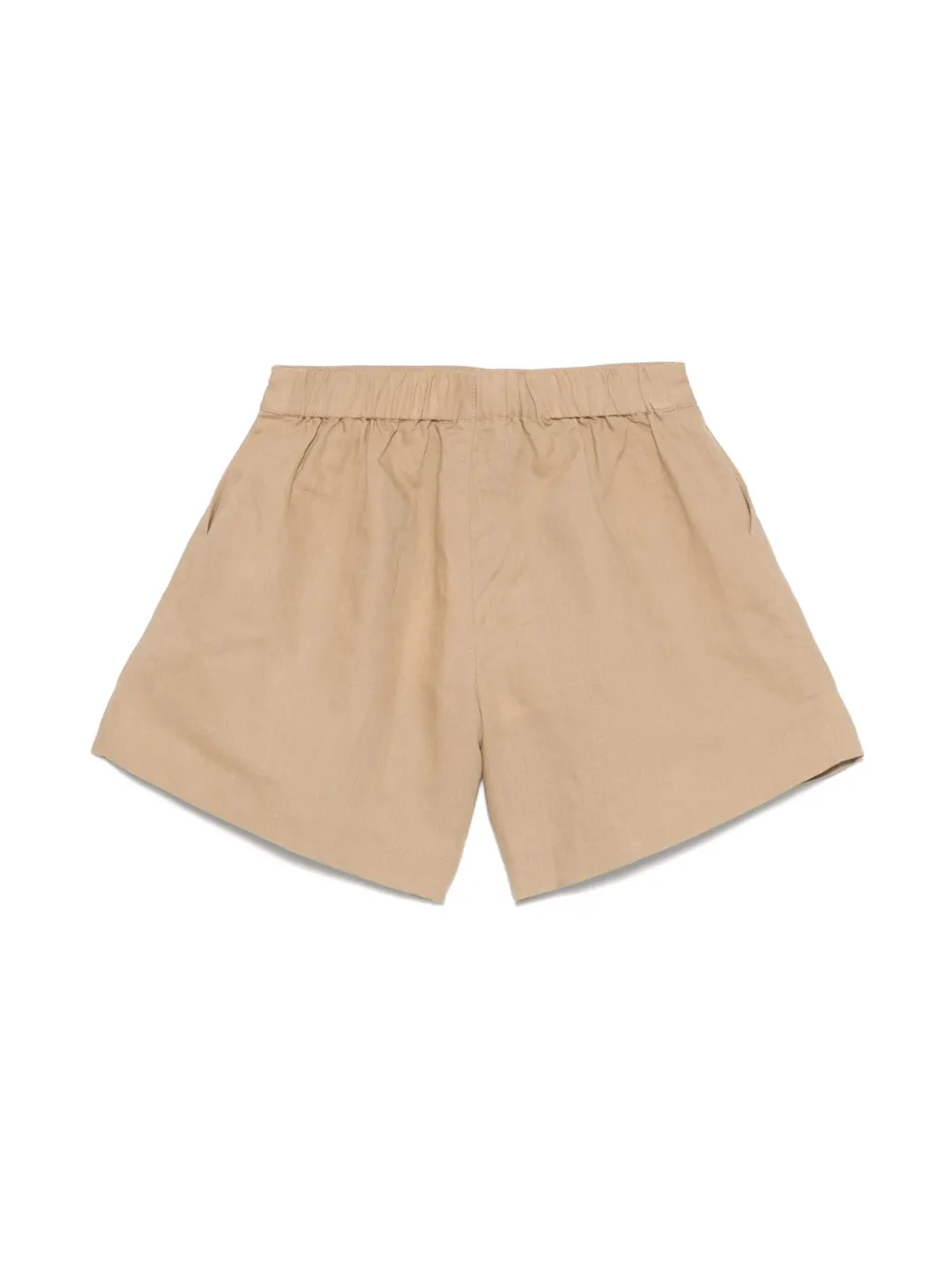 TWINSET Kids Shorts met logoplakkaat - Bruin