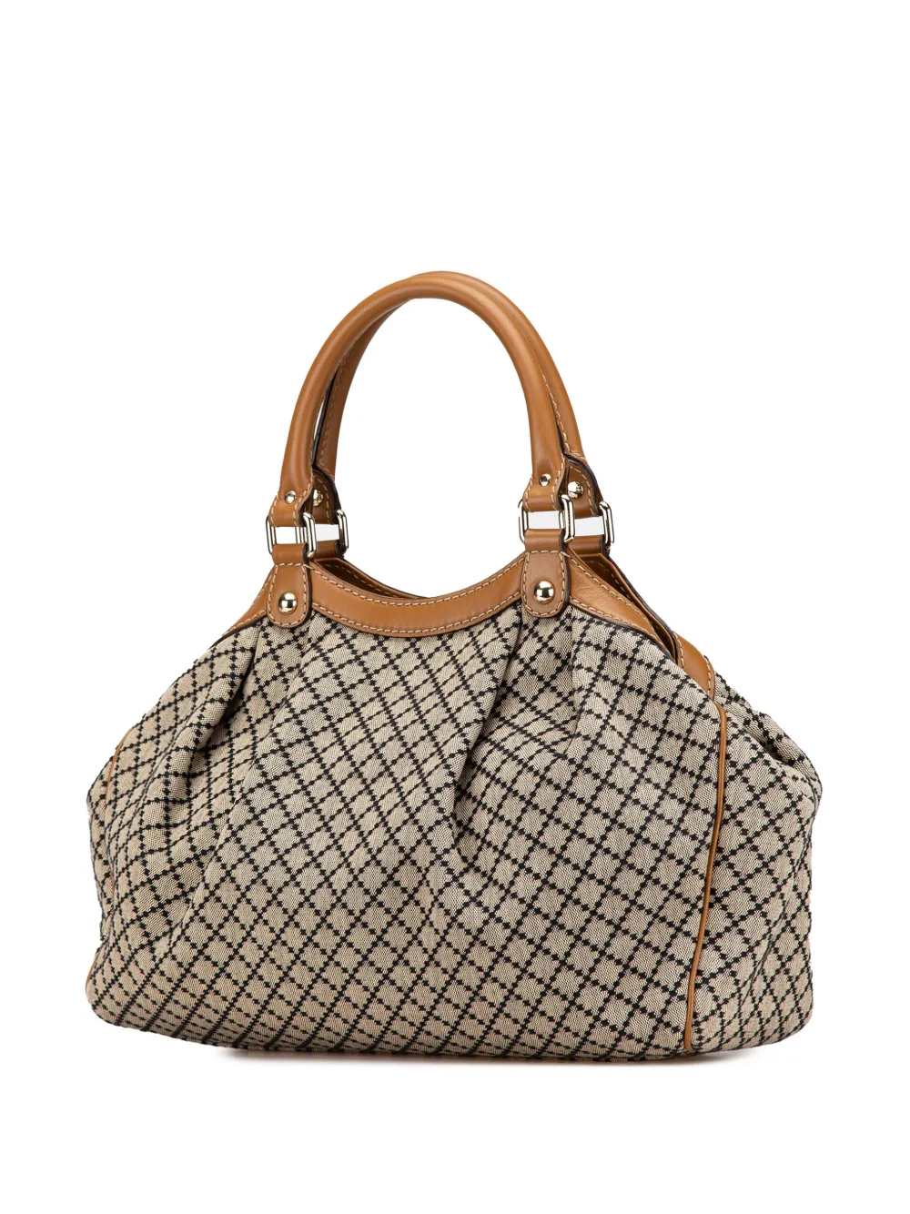 Gucci Pre-Owned 2000-2015 Canvas Diamante Sukey tote bag - Bruin