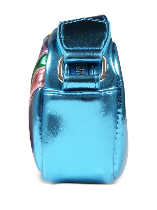 Stella McCartney Kids metallic-finish Shoulder Bag | Blue