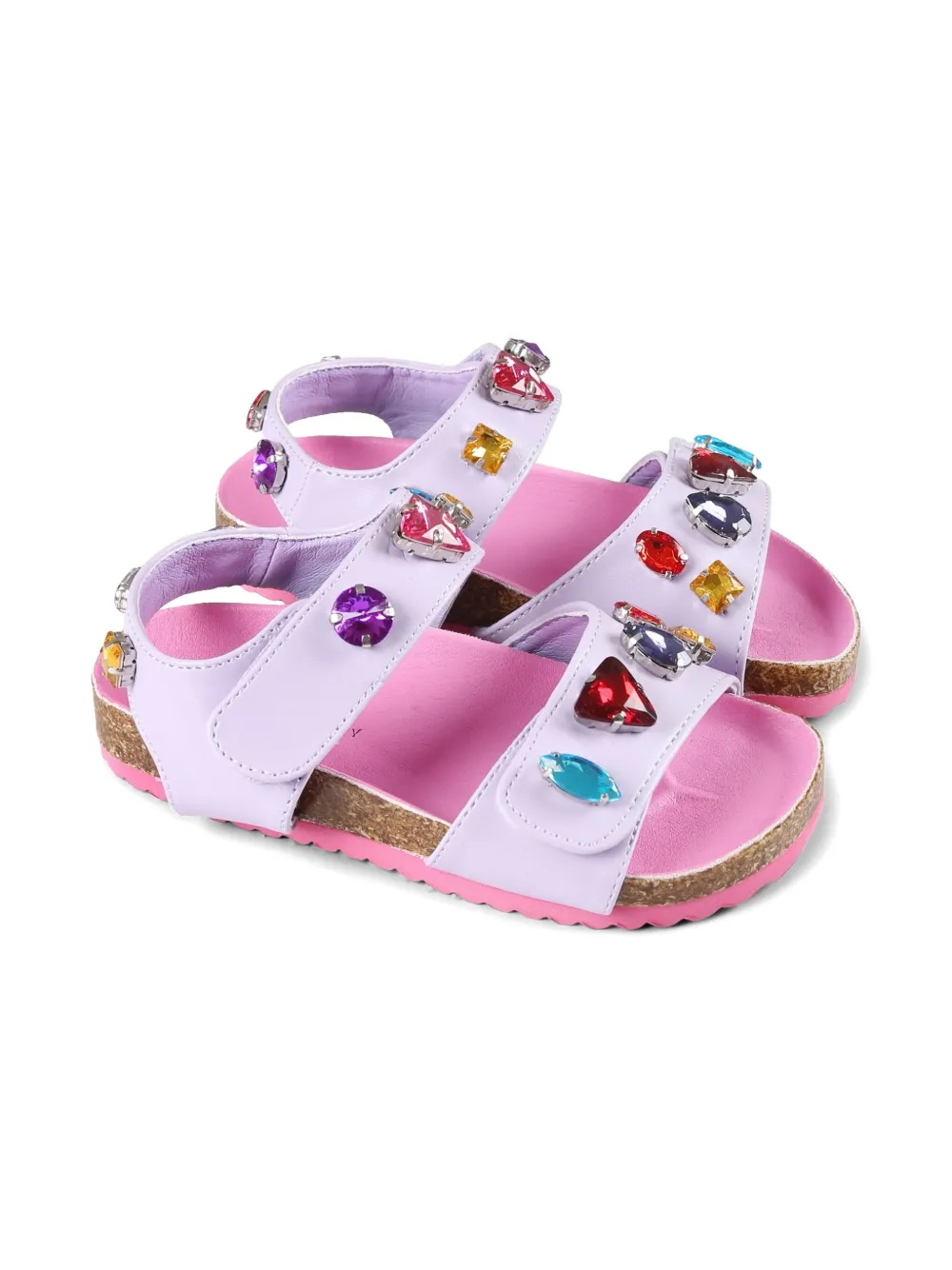 Stella McCartney Kids touch-strap sandals Pink