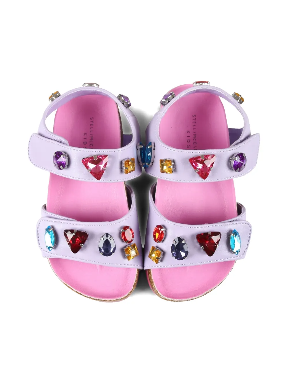 Stella McCartney Kids touch-strap sandals Pink