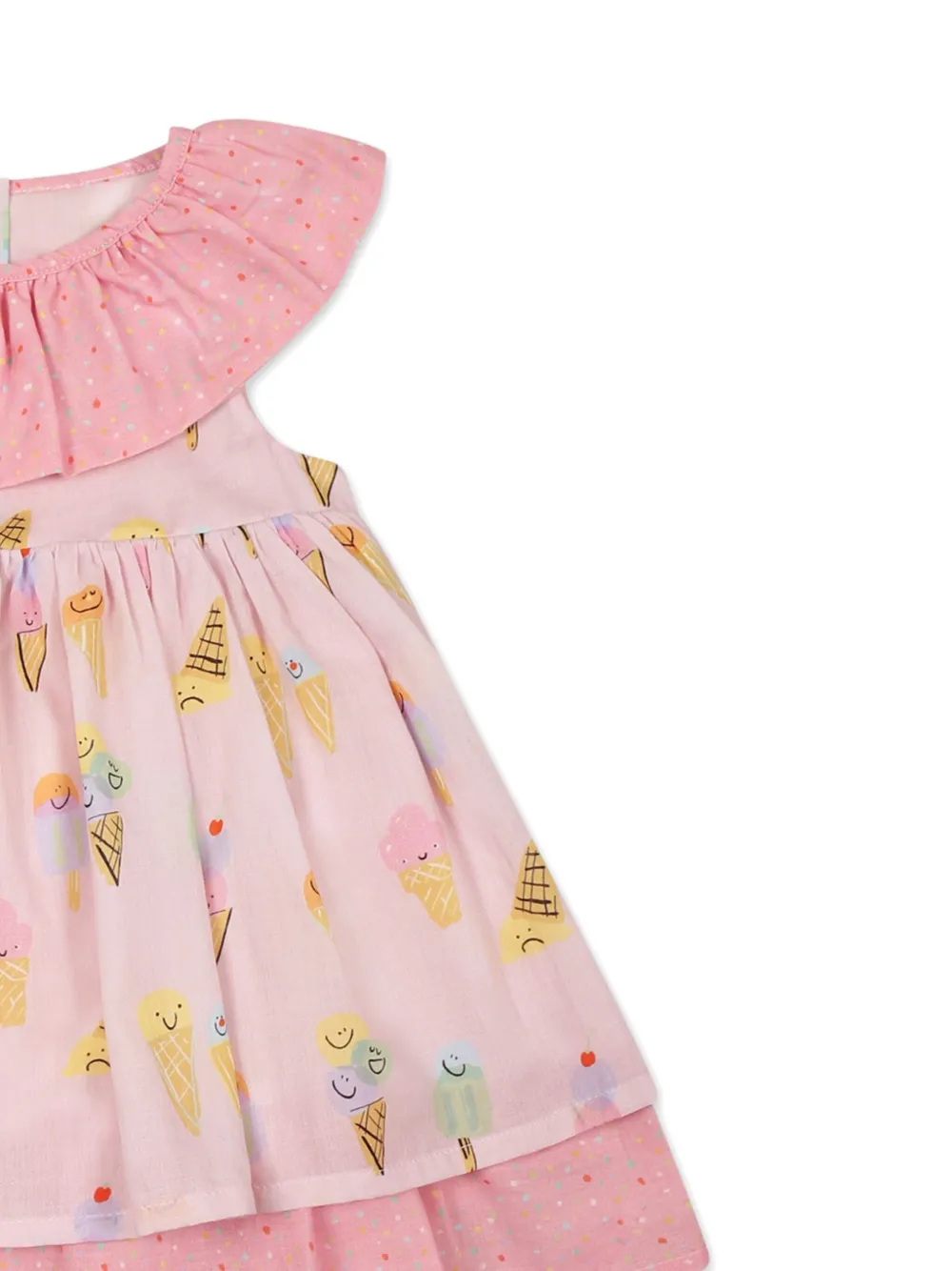 Stella McCartney Kids Katoenen jurk Roze