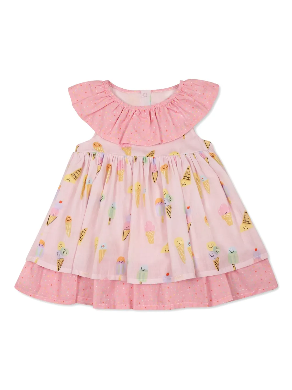Stella McCartney Kids Katoenen jurk Roze