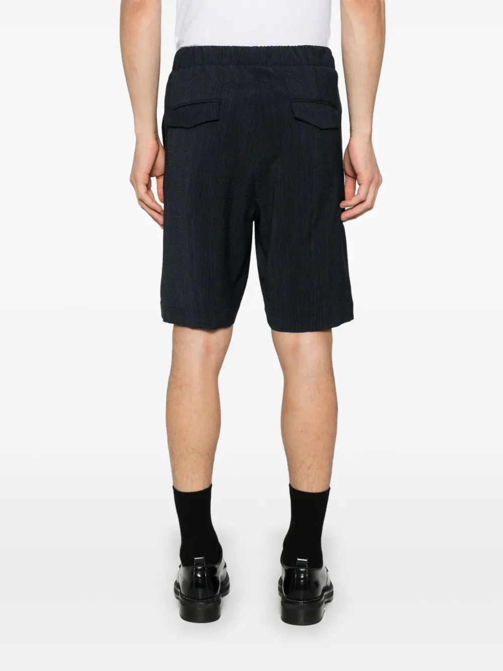 D4.0 Seersucker shorts Blauw