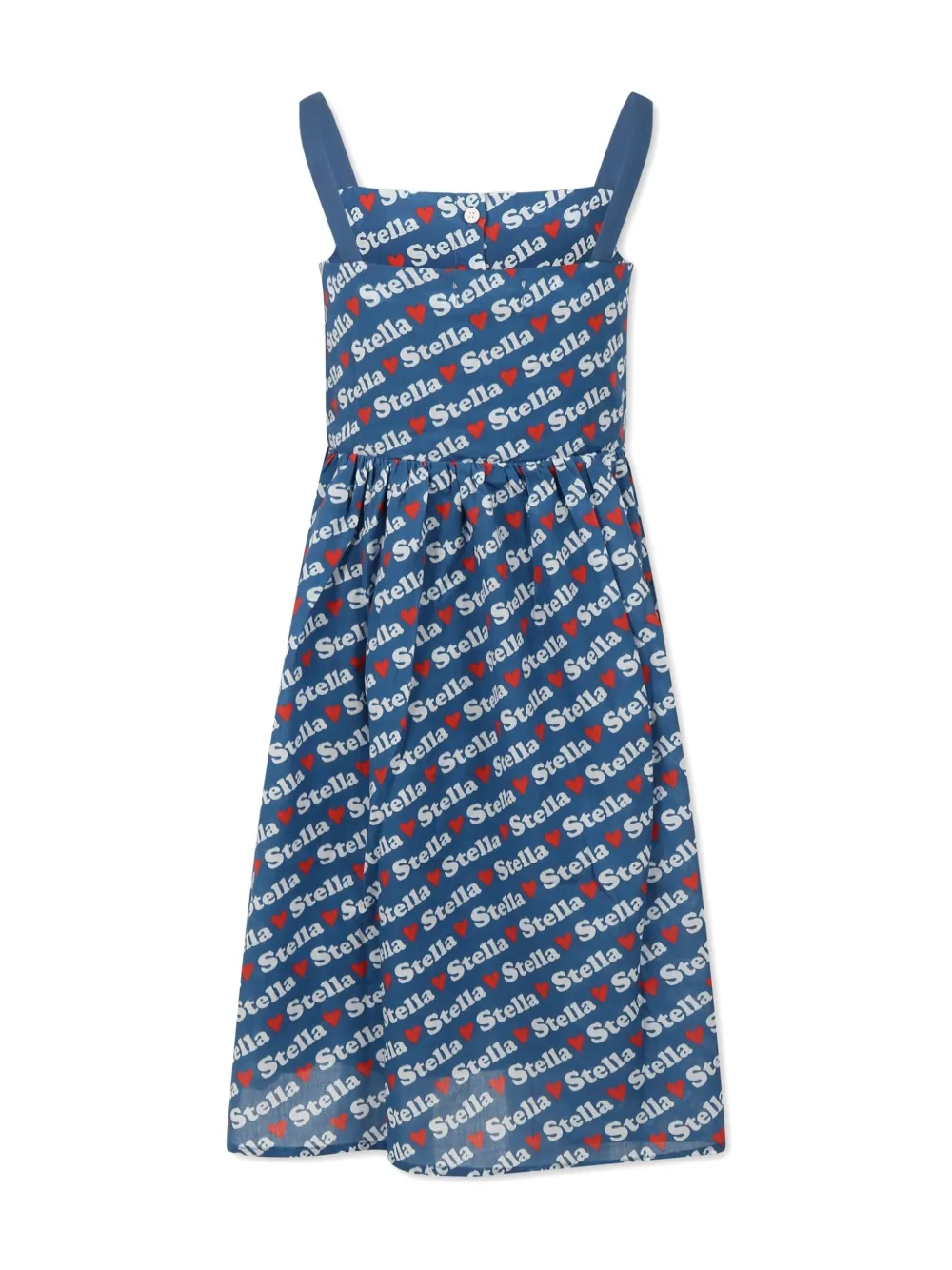 Stella McCartney Kids jacquard-pattern dress - Blauw