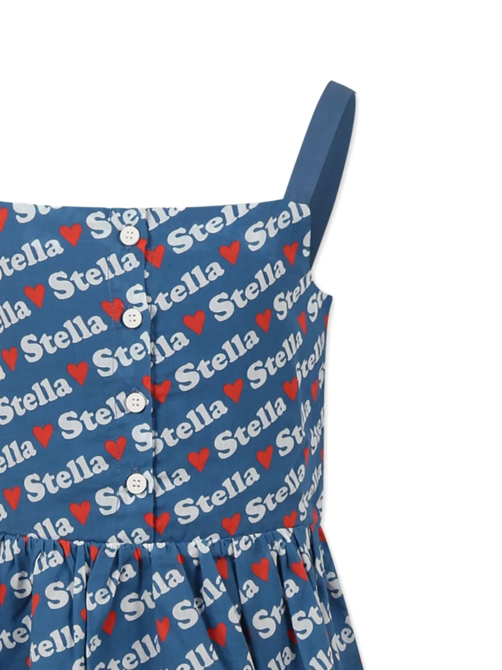 Stella McCartney Kids Jurk met jacquard-patroon Blauw