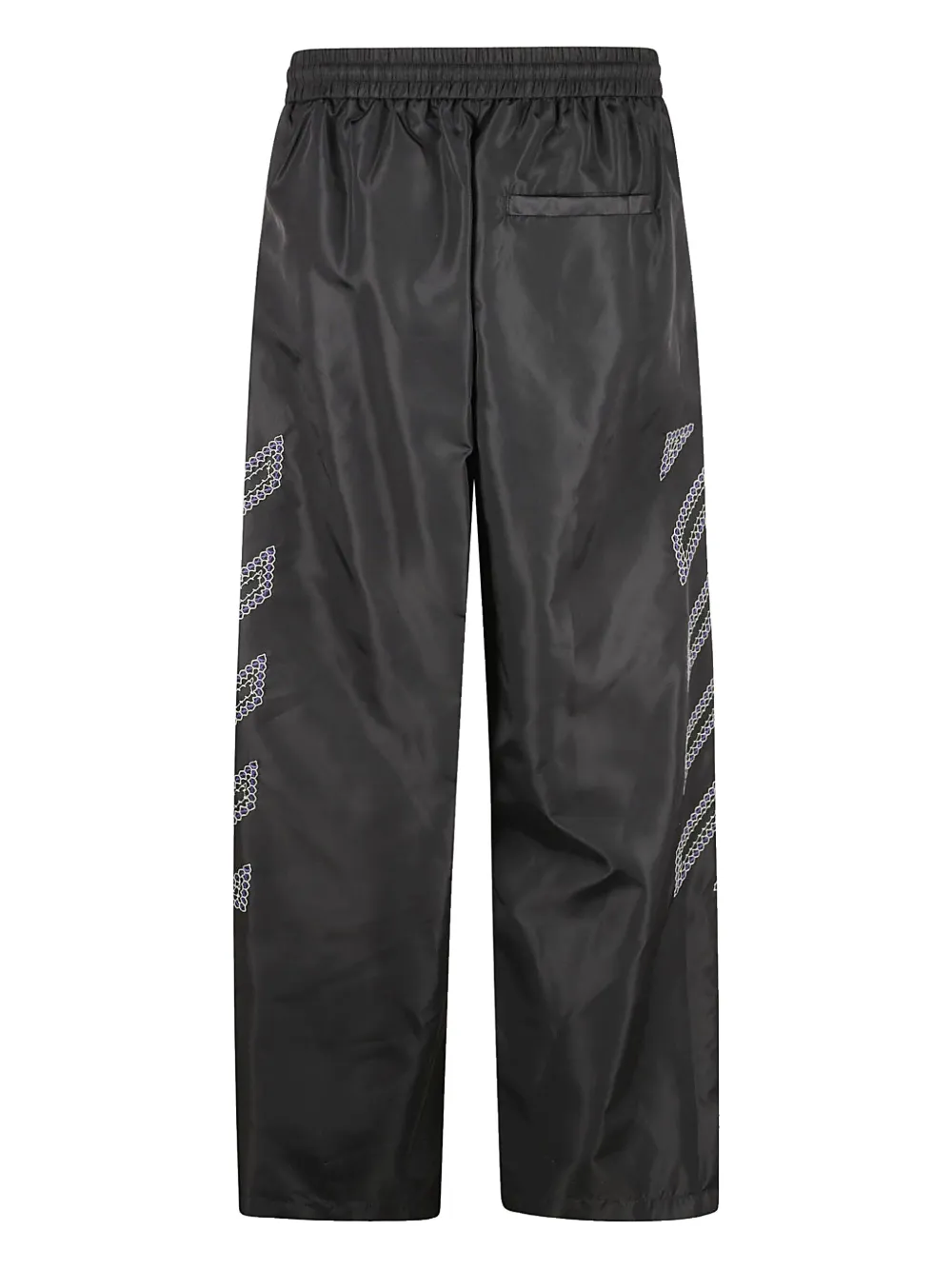 Off-White Diag-stripe print track pants - Zwart