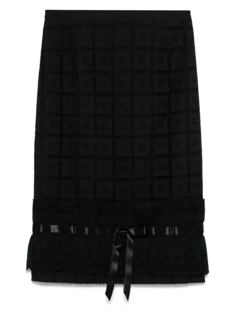 Dolce & Gabbana Pre-Owned 2000s broderie-anglaise skirt