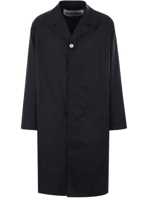 Manteau droit à simple boutonnage - Jil Sander - Modalova