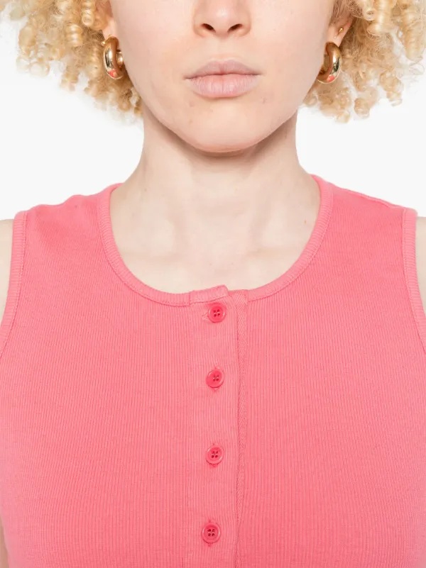 【送料&関税込】J.W. Anderson Pink Cotton Vest JW Anderson Jwa V Neck Vest | Shopbop