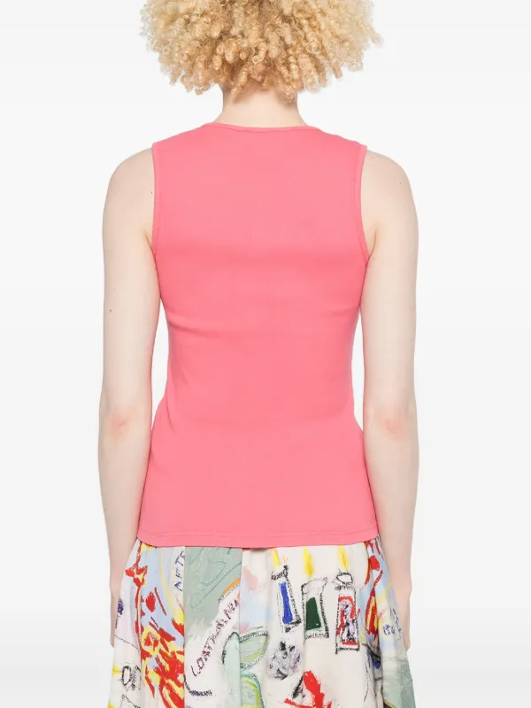 【送料&関税込】J.W. Anderson Pink Cotton Vest JW Anderson Sleeveless and tank tops for Women | Online Sale
