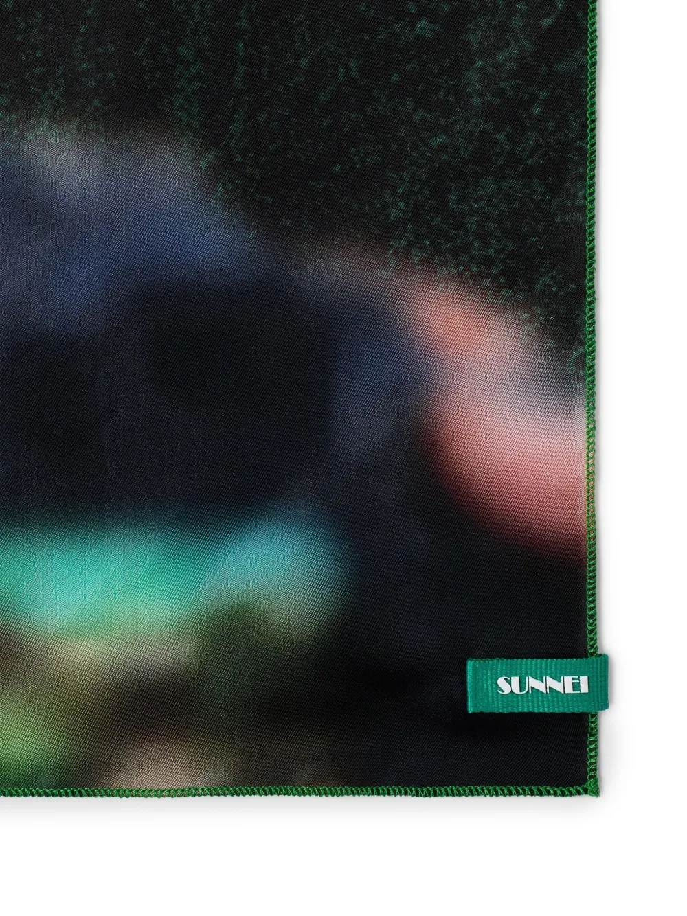 Sunnei Véronique Printed Scarf In Green