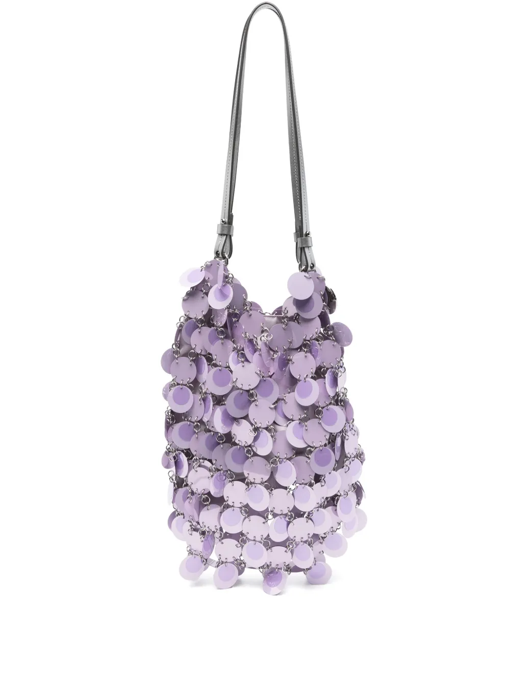 Rabanne Sparkle Discs schoudertas Paars