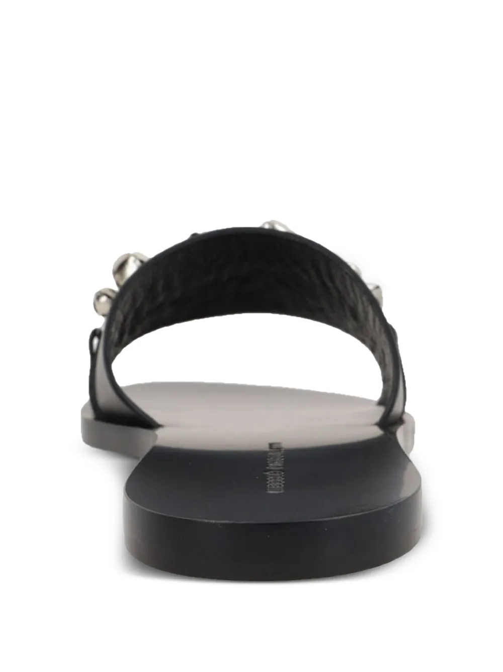 Niccolò Pasqualetti leather slides Black