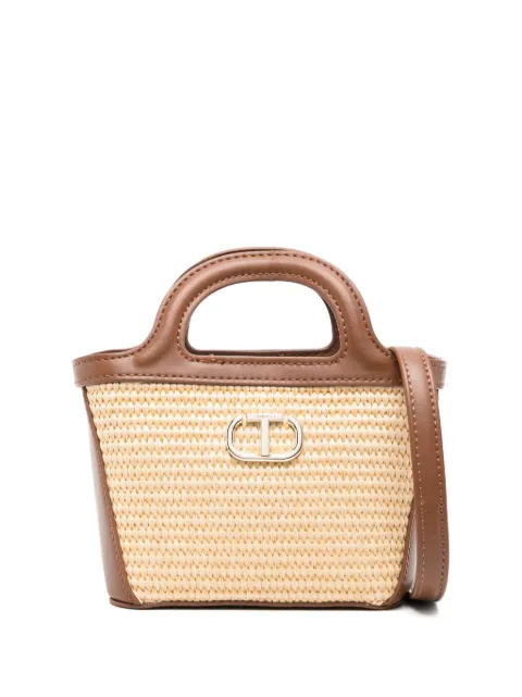 TWINSET Kids Bolsa tiracolo de ráfia