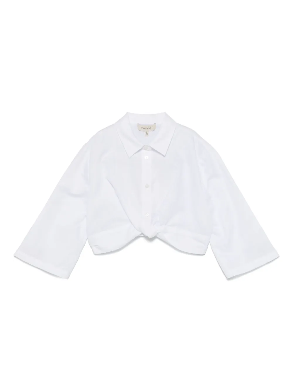 TWINSET Kids Shirt met geknoopte detail Wit