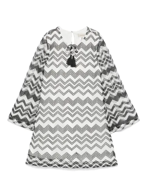 TWINSET Kids Vestido com trama aberta