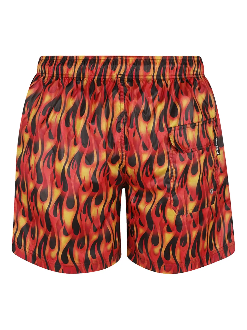 Palm Angels flame-print swim shorts - Rood