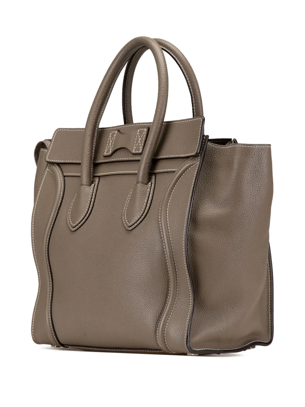 Céline Pre-Owned 2012 Mini Calfskin Luggage tote bag - Bruin