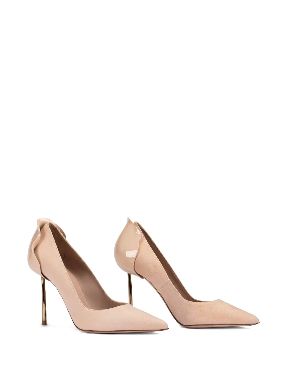 Le Silla 100mm Petalo pointed-toe pumps Neutrals