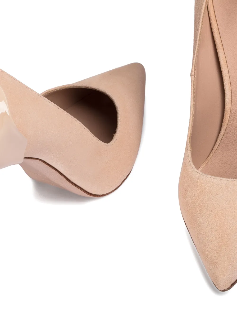 Le Silla 100mm Petalo pointed-toe pumps Neutrals