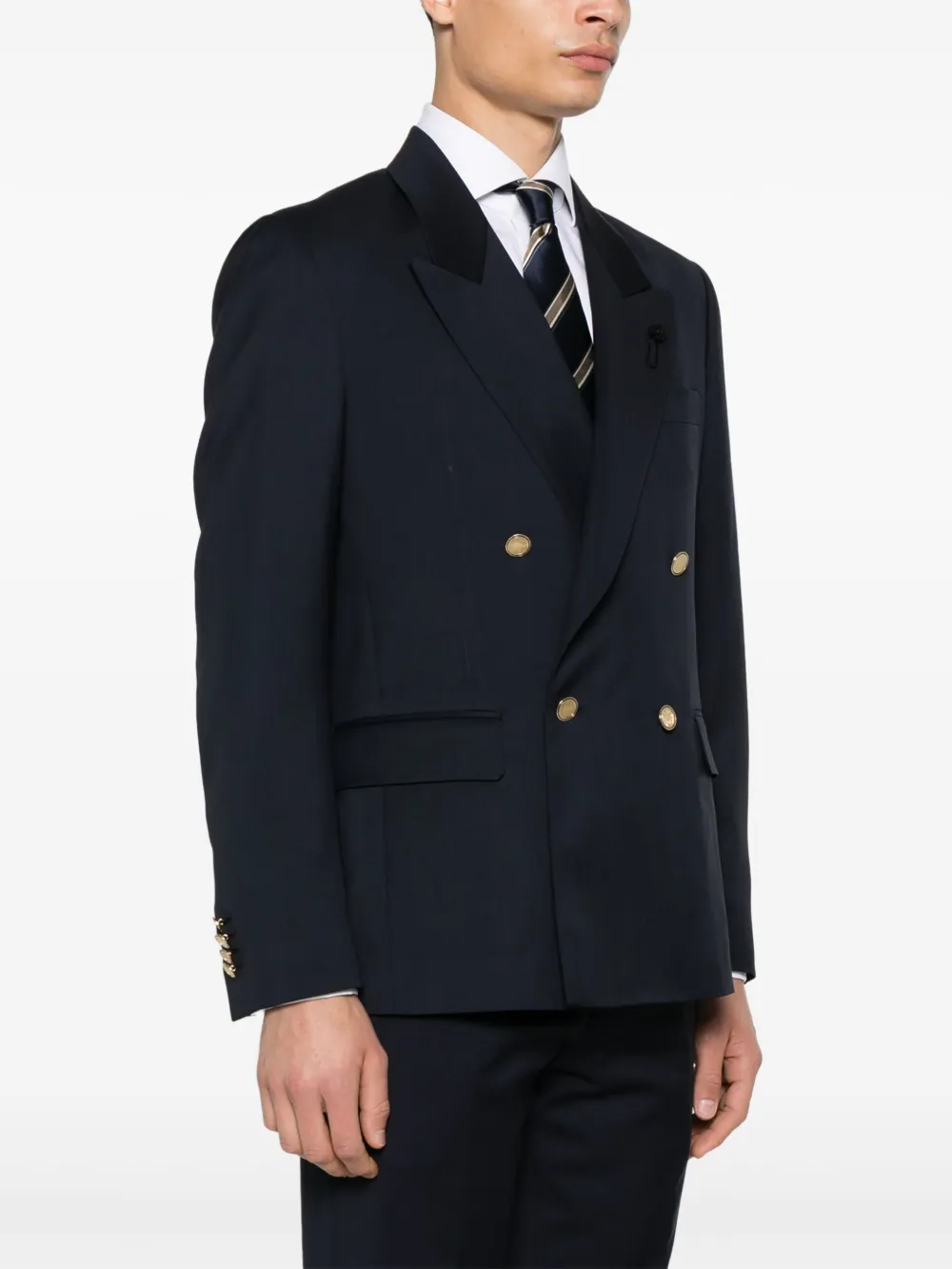 Lardini Blazer met dubbele rij knopen Blauw