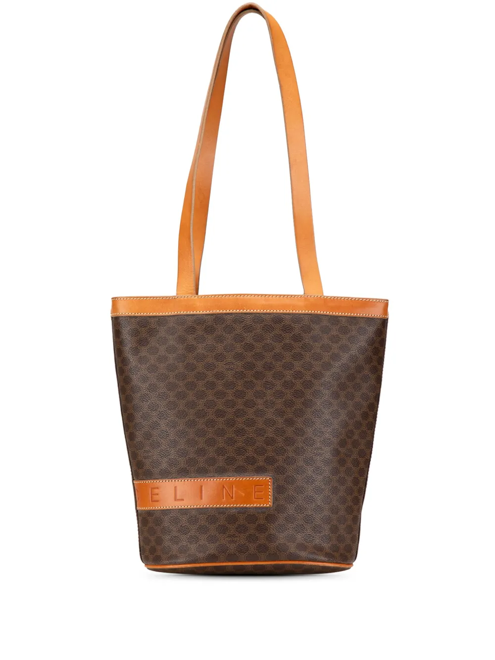 Céline Pre-Owned 2001 マカダム コーテッドキャンバス ショルダーバッグ - ブラウン Céline Pre-Owned 2001 マカダム コーテッドキャンバス ショルダーバッグ - ブラウン