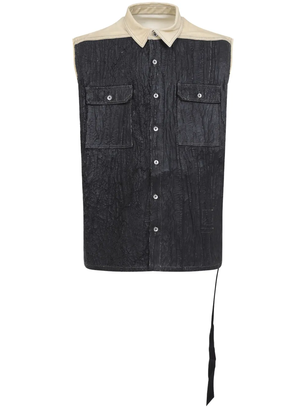 Rick Owens DRKSHDW Katoenen gilet Zwart