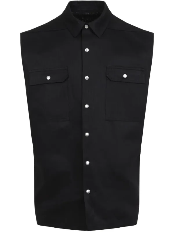 Rick Owens Jumbo ノースリーブ シャツ | ブラック | FARFETCH JP