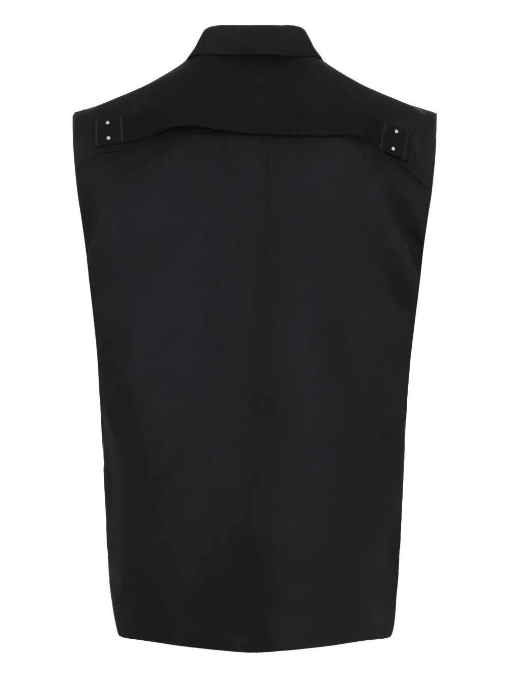 Rick Owens Jumbo Sleeveless overshirt - Zwart