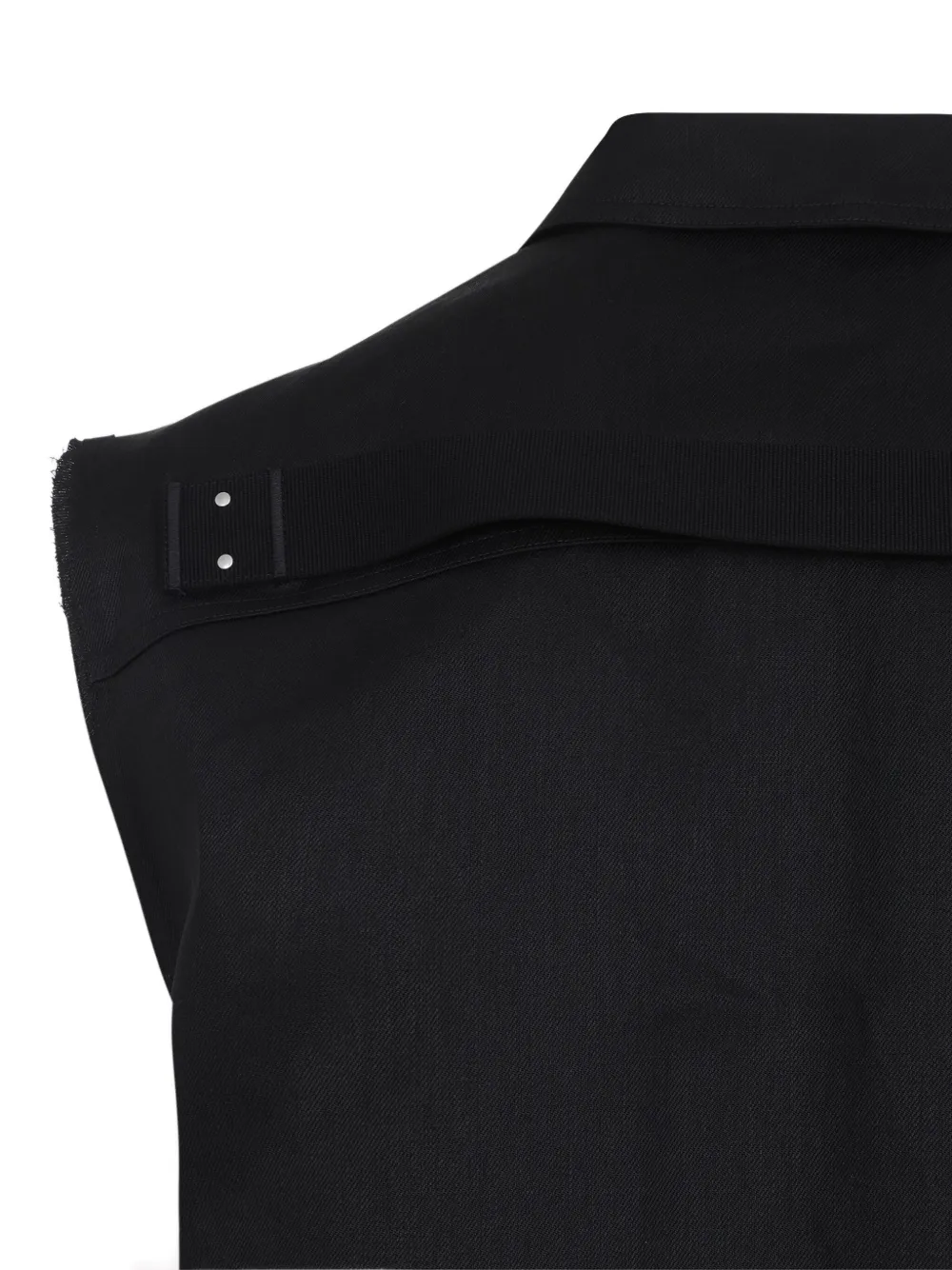 Shop Rick Owens Jumbo Sleeveless Overshirt In Black