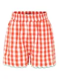 Stella McCartney Kids check-pattern shorts - Red