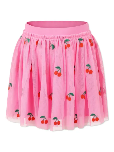 Stella McCartney Kids Saia com bordado de cereja