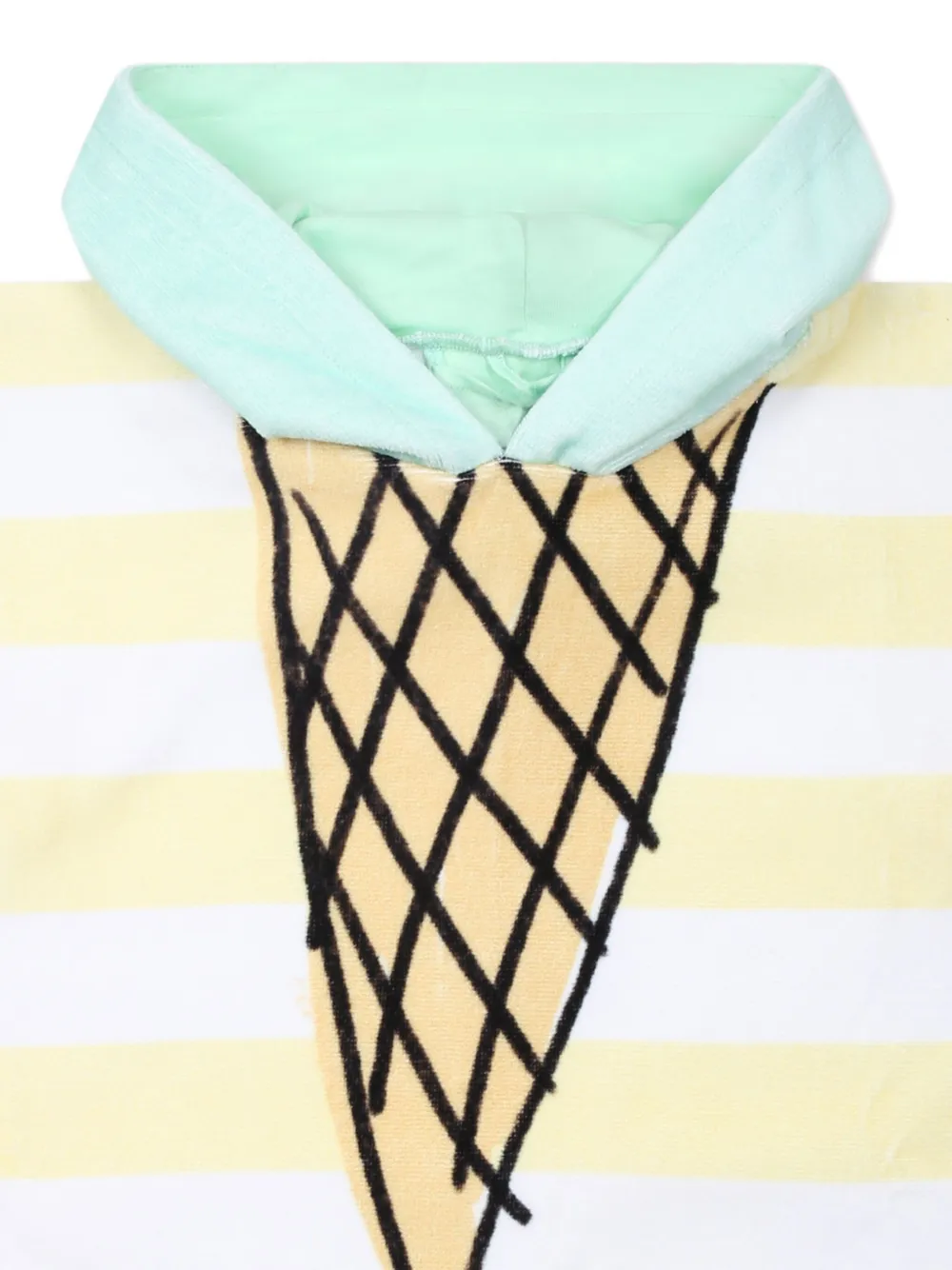 Stella McCartney Kids Handdoek met smiley-print Geel