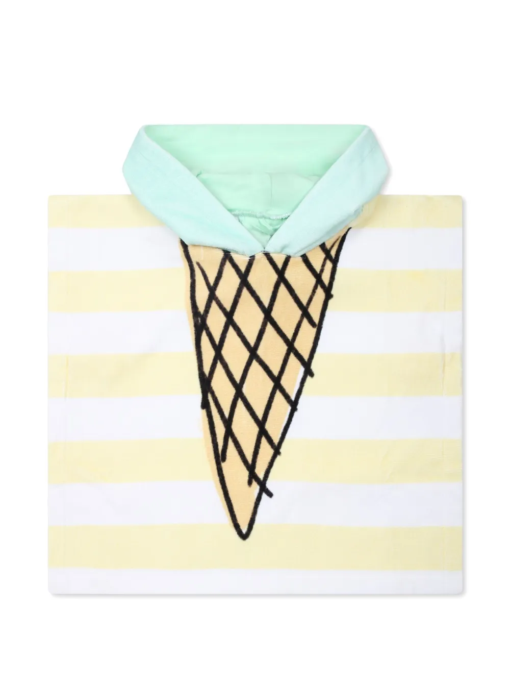 Stella McCartney Kids smile-print towel | Yellow | Image 1
