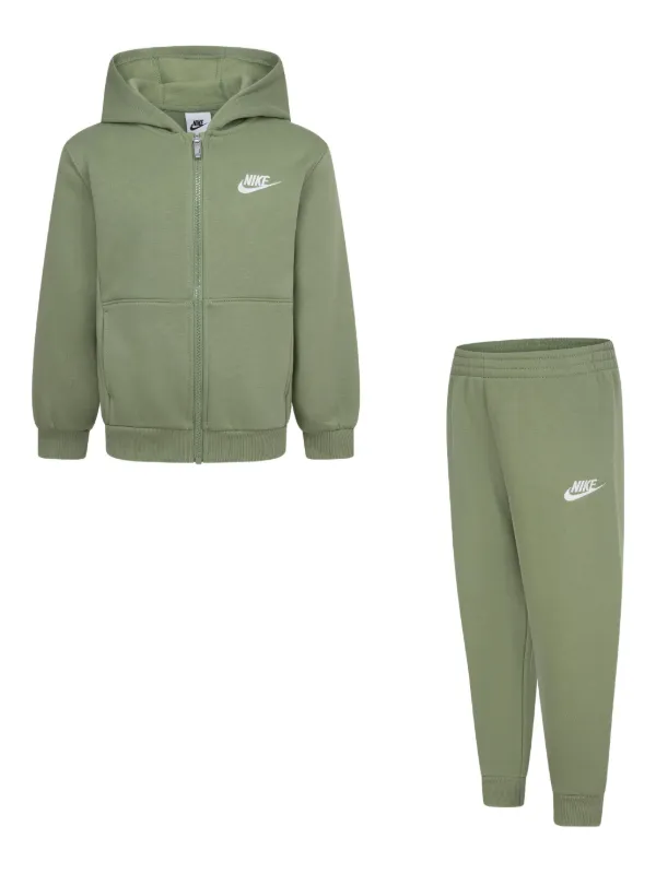 Nike Kids logo-embroidered Tracksuit Set Green FARFETCH ID