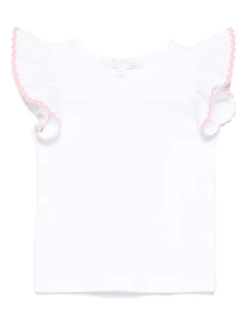 Mariella Ferrari scallop-detail top