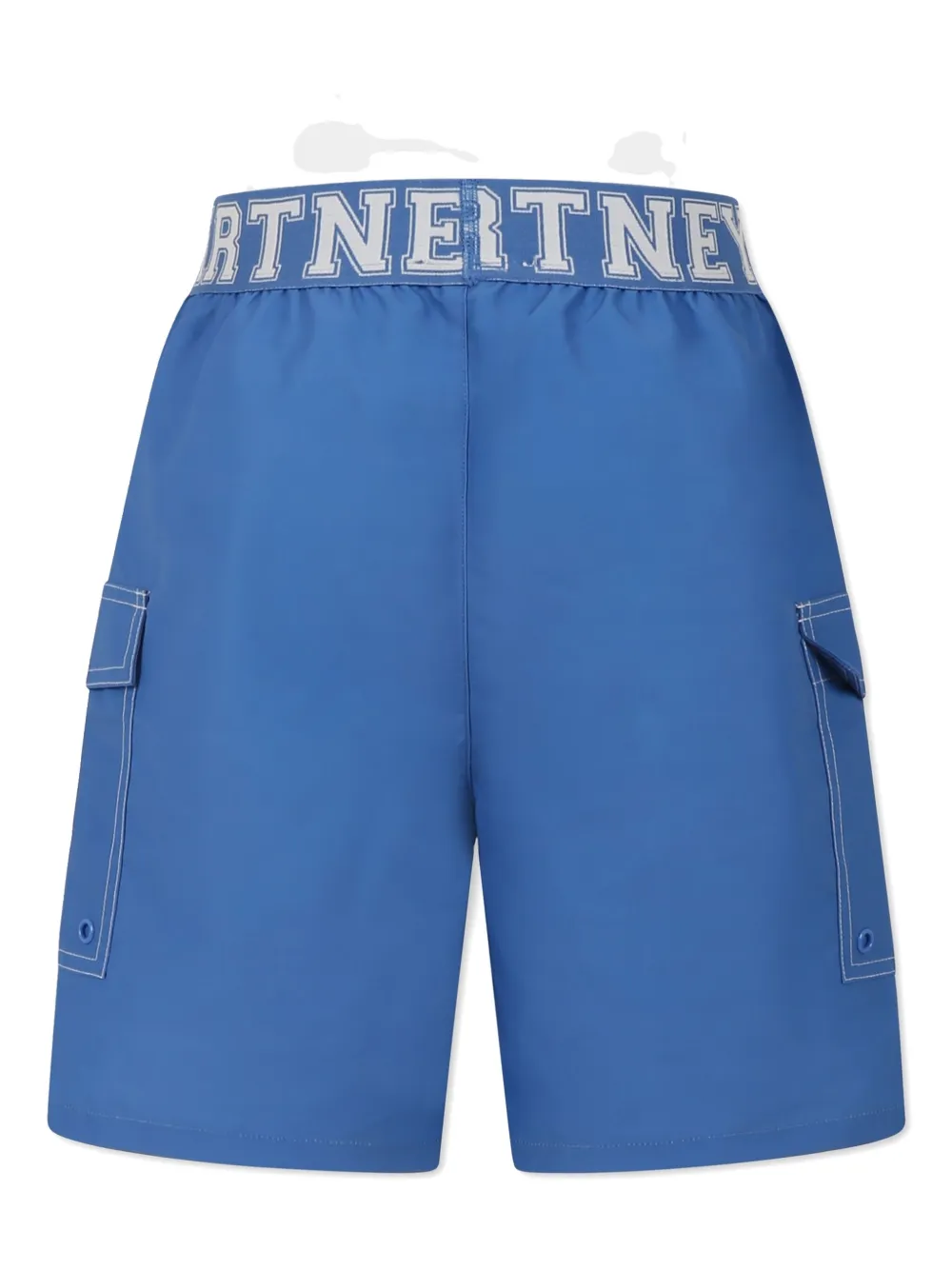 Stella McCartney Kids Zwembroek met logoband Blauw