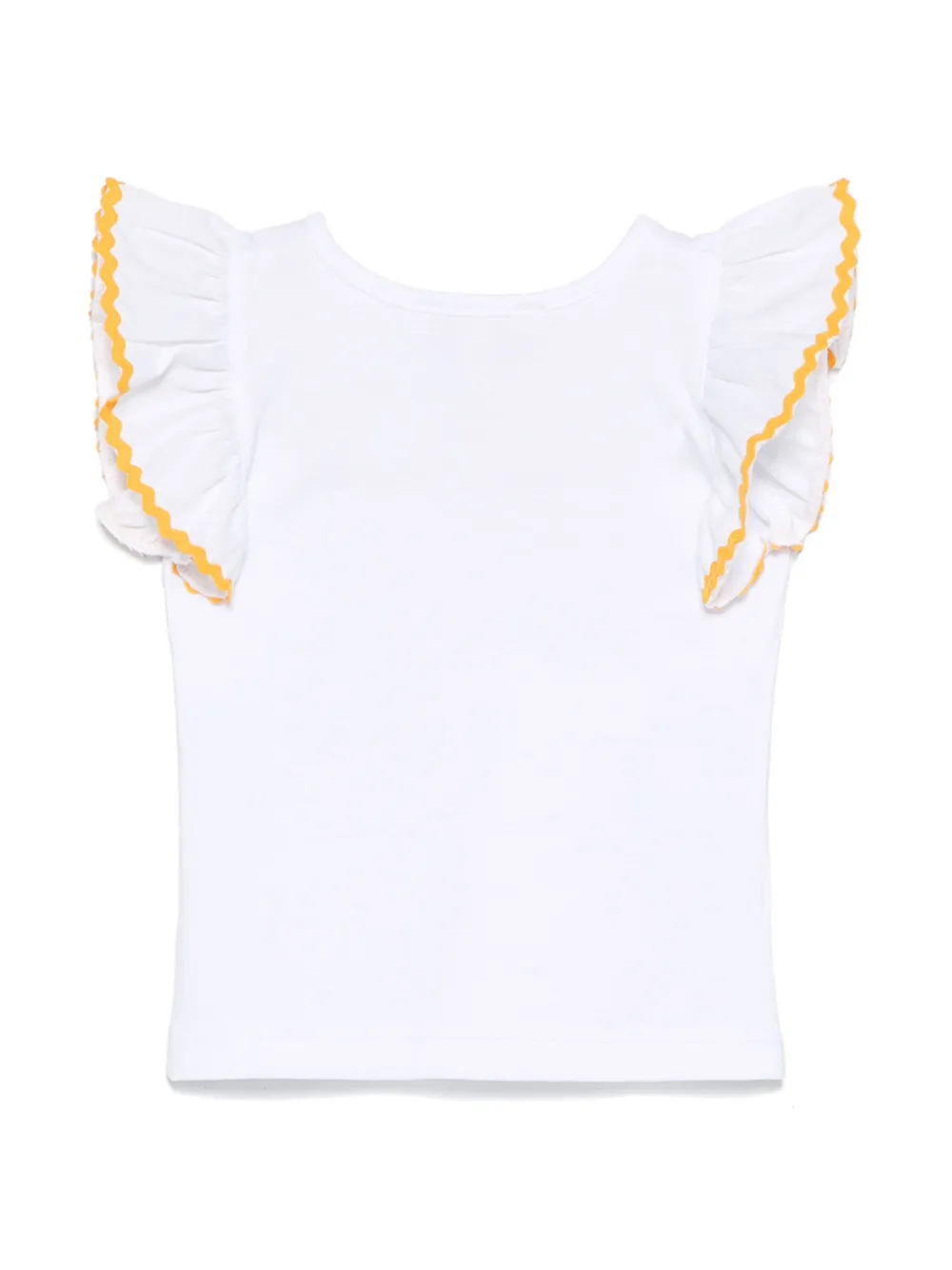 Mariella Ferrari Top met gewelfd detail Wit