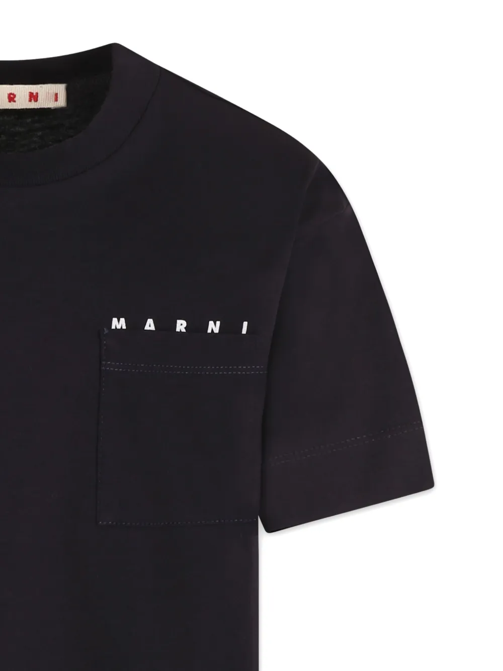 Marni Kids T-shirt met logoprint Blauw
