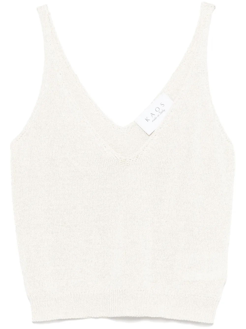 metallic-threading tank top