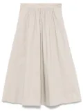kaos flared midi skirt - Neutrals