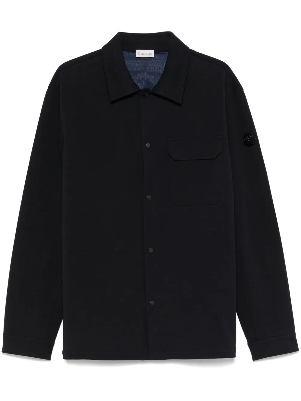 Moncler logo-patch overshirt | Blue | Image 1