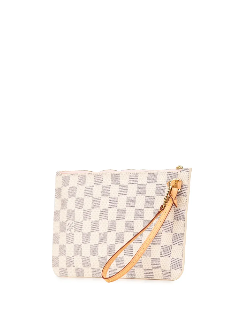 Louis Vuitton Pre-Owned 2019 Damier Azur Neverfull Pochette pouch - Wit