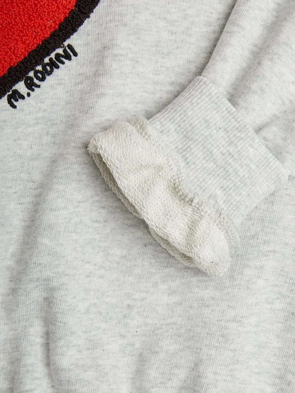 Mini Rodini Heart-motif Sweatshirt In Grey