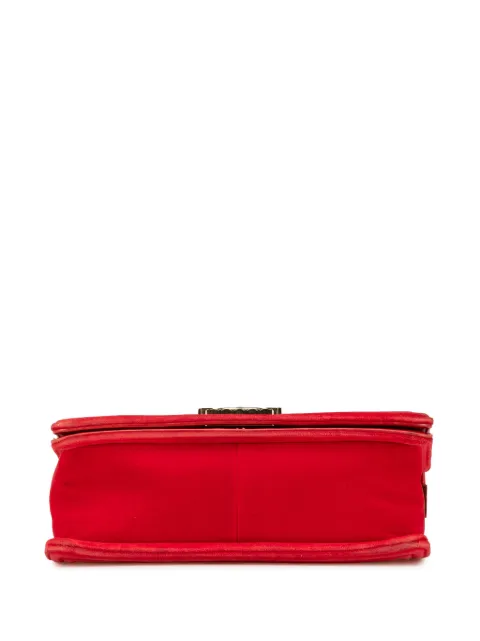 CHANEL Pre-Owned 2013-2014 Medium Velvet and Tweed Boy Flap crossbody bag YP8C3KWR0ODTH7FU - 2