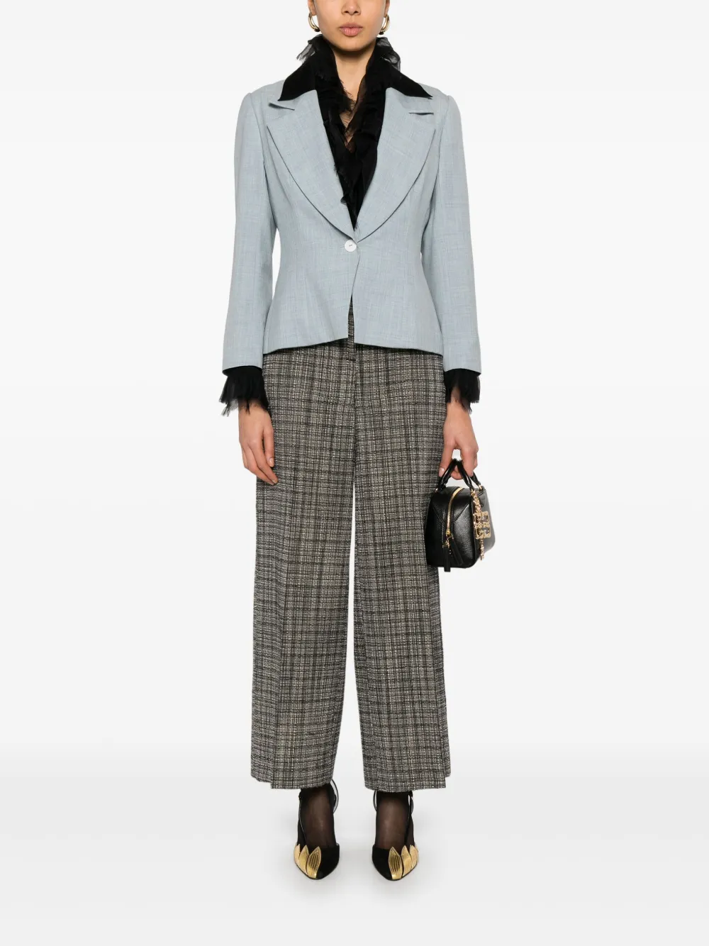 Christian Dior Pre-Owned 2010s tweed broek - Zwart